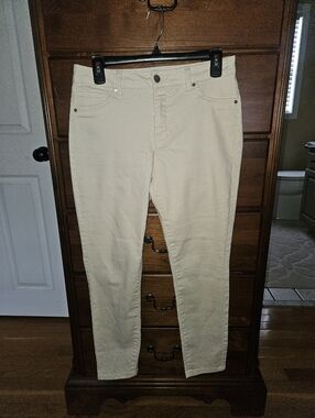 d. jeans Cream Skinny Jeans